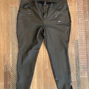 Torrid Women's Faux Leather Stretchy Pants Black size 18S